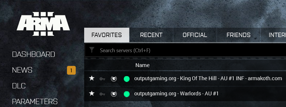 King of the Hill ARMA 3 Servers, monitoring