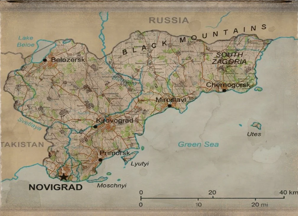 Buy a paper map of Day Z's horrifying world, Chernarus, for $15